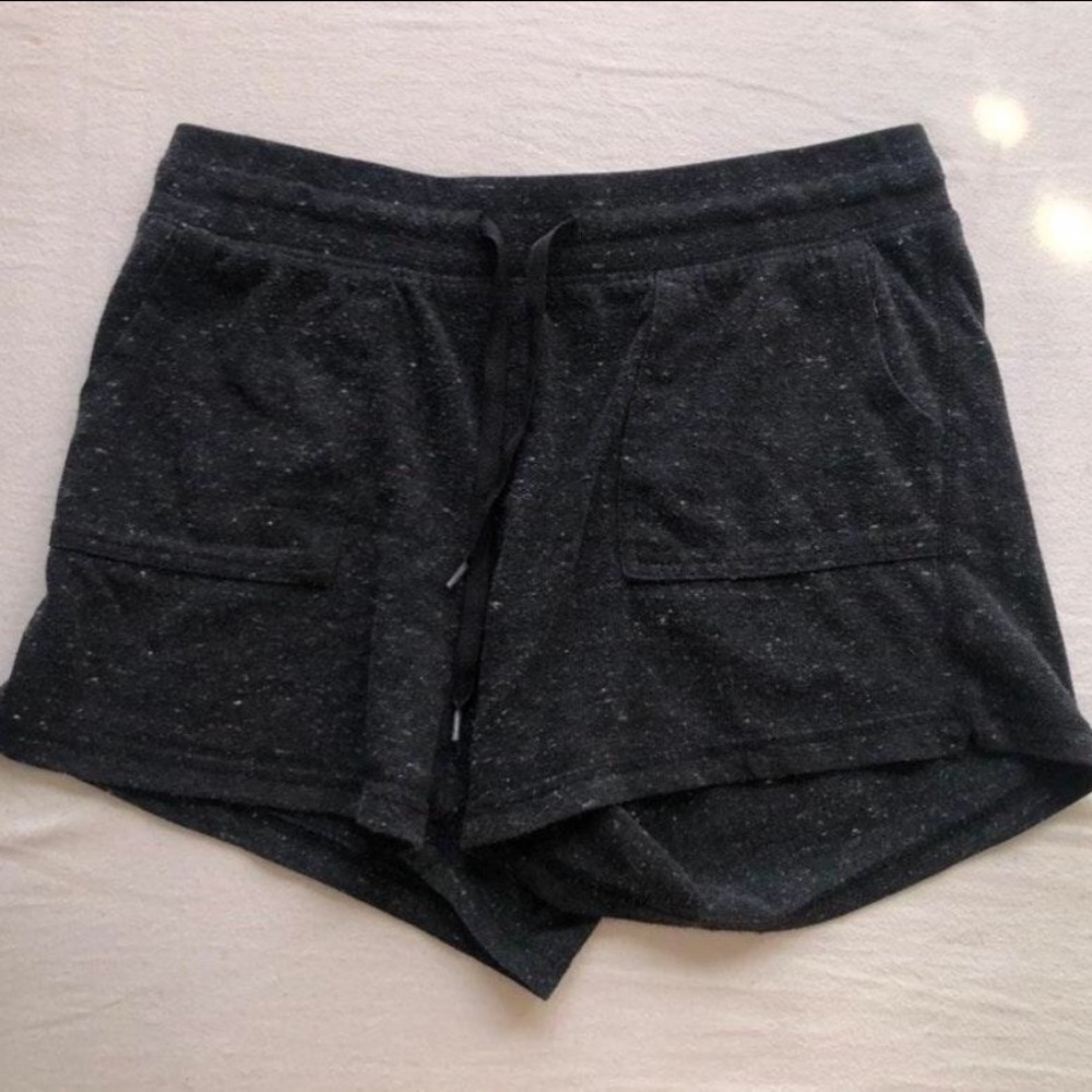 black lounge shorts